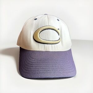 Christiansburg Cap Hat 3D Embroidered Gold C Fitted‎ White Blue Richardson S/M